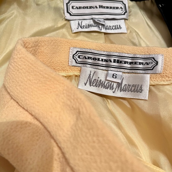 Carolina Herrera for Neiman Marcus Beaded 2 Pc Suit. Gorgeous! Wool and Silk - Picture 7 of 9